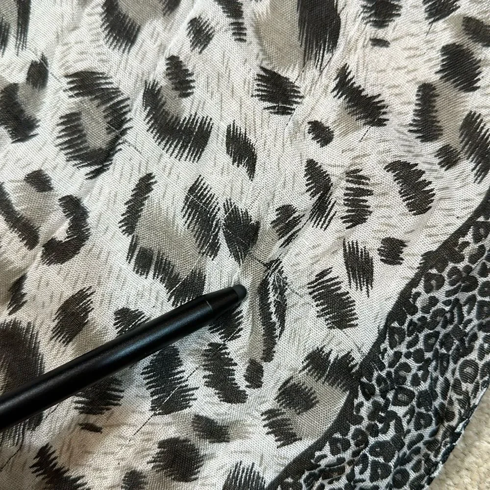 Leopard Animal Print Lightweight Scarf 70s 90s Mob Wife Boho Women 40in x 70in